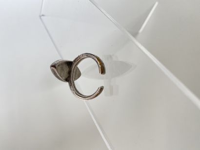 JACQUES GAUTIER Open ring in silver plated...