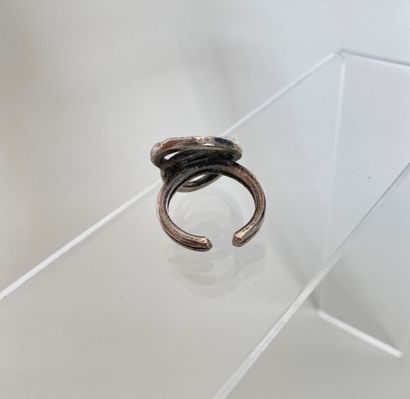 JACQUES GAUTIER Silver plated open ring with...