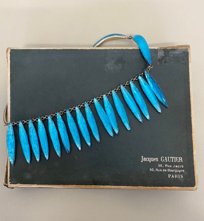 JACQUES GAUTIER Necklace in silver plated...
