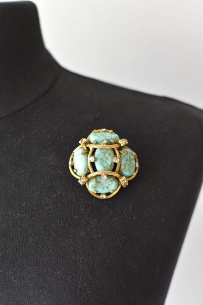 CHANEL par ROBERT GOOSSENS Broche écusson...