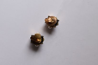 LINA BARETTI Paire de clips d'oreilles bombée...