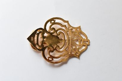 CHANEL Broche heurtoir de porte en métal...