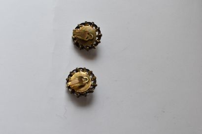 LINA BARETTI par BALENCIAGA Paire de clips...