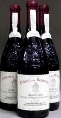 3 Bouteilles BEAUCASTEL 2005 Rouge