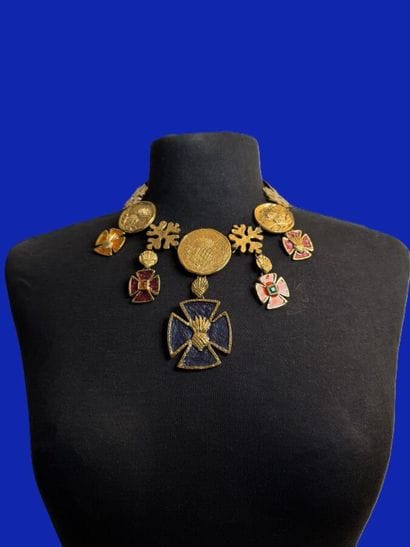 YVES SAINT LAURENT Made in France Necklace...