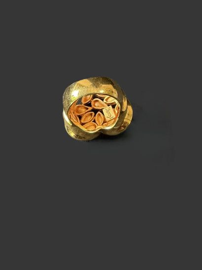 YVES SAINT LAURENT Heart ring in gold metal...