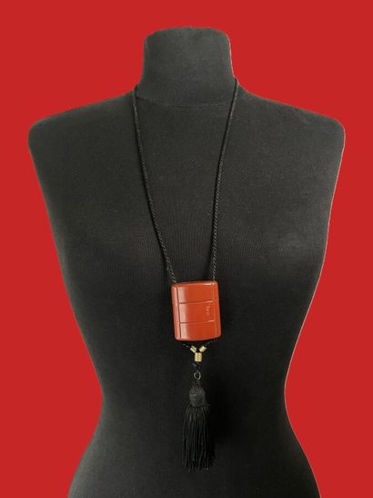 YVES SAINT LAURENT Opium pendant in brown...
