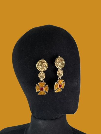 YVES SAINT LAURENT Made in France Pair of...