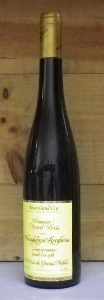 1 Bouteille GEWURSTRAMINER - Grand Cru ALTENBERG...