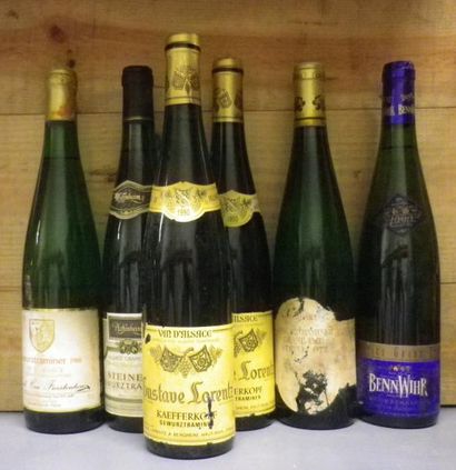 6 Bouteilles des VINS DIVERS D'ALSACE: 1...