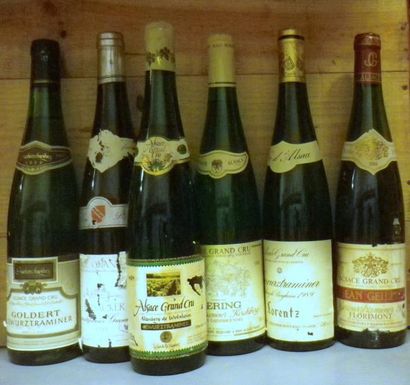 6 Bouteilles des VINS DIVERS D'ALSACE: 1...