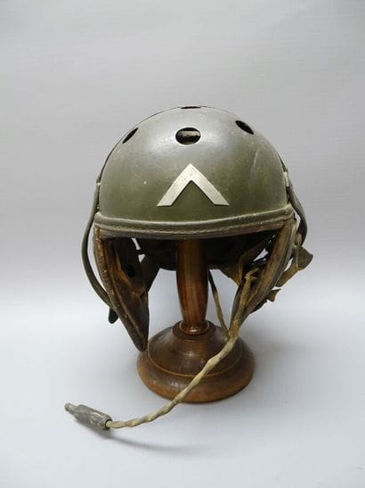 Casque de tankiste US modèle 1938. Bombe...