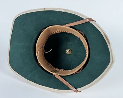 Rare casque tropical d'officier britannique...