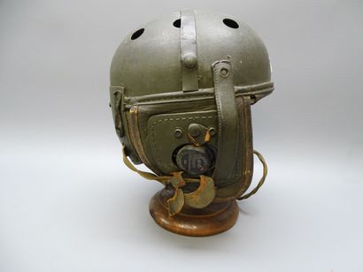 Casque de tankiste US modèle 1938. Bombe...