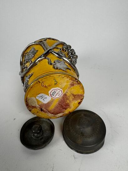 Mid-19th-century Langeais earthenware
Bottle-shaped...