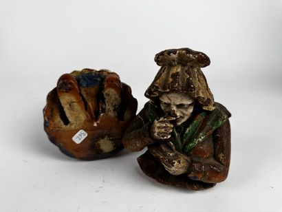 Tobacco jar.
Painted stoneware—Beauvais style—
Late...