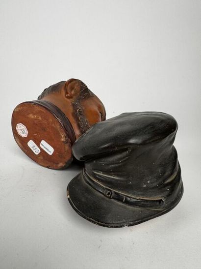 Tobacco jar. A beautiful depiction of a sailor—bearded...