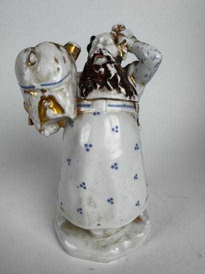 Tobacco Jar
White glazed porcelain with 19th-century...