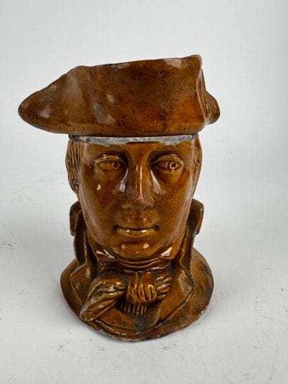 A tobacco jar
glazed terracotta attributed...