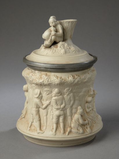 Tobacco Jars
Fine Sarreguemines stoneware,...