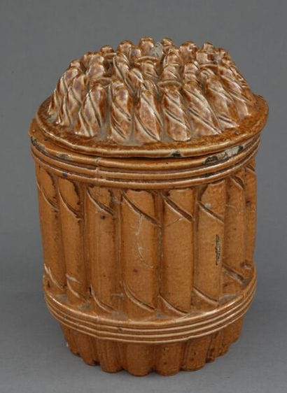Tobacco jar shaped like a bundle of cigars...