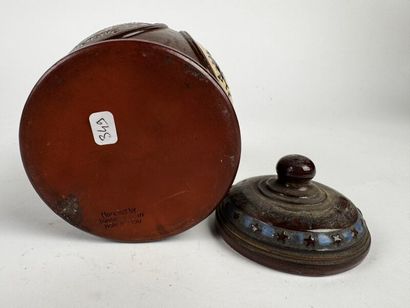 A glazed stoneware pot - Germany (Nasseau)...