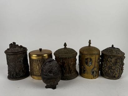 A very rare and curious tobacco jar, made...