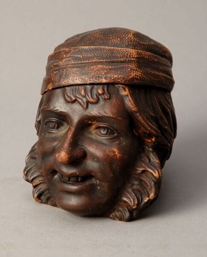 Glossy Bohemian earthenware, circa 1860
Tobacco...