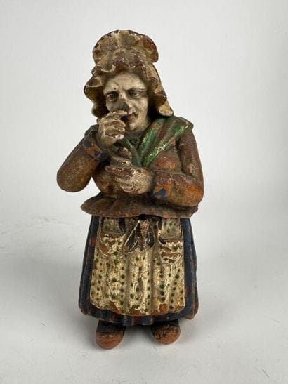 Tobacco jar.
Painted stoneware—Beauvais style—
Late...