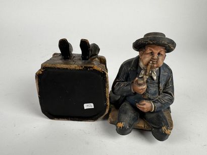 Polychrome terracotta - Bavaria -
Circa 1880.
