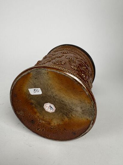 Lot de plusieurs pots à tabac
Grès XIXe siècle,...