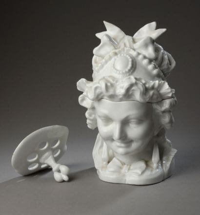 German porcelain, circa 1870
Large white...