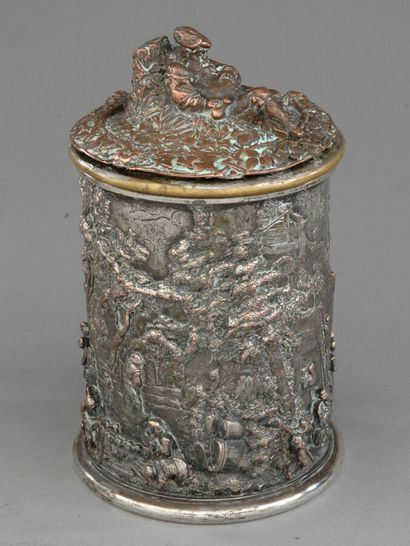 A very rare and curious tobacco jar, made...