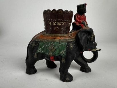 Tobacco jar.
Polychrome terracotta—Bavaria?—
Late...