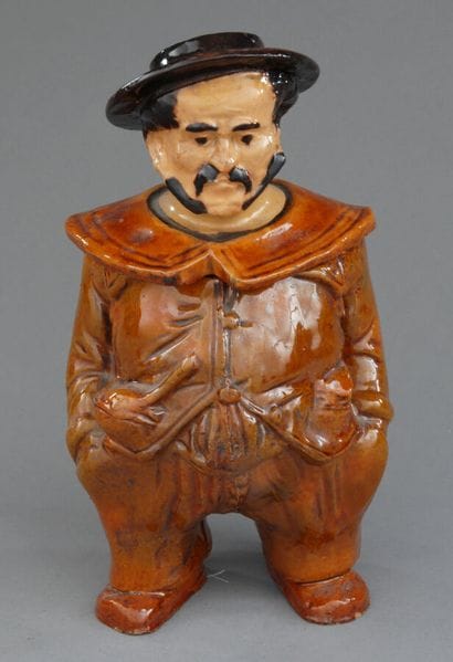 Tobacco Jar
Glazed terracotta, 19th century—France.
A...