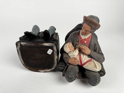 Polychrome terracotta - Bavaria - 
Late 19th...