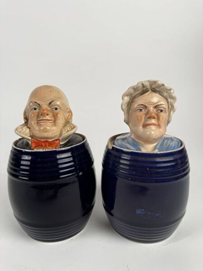 Tobacco jar
Glazed porcelain, 19th century...