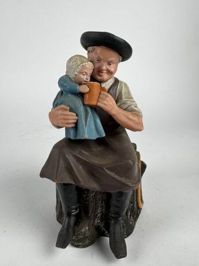 Painted terracotta - Bavaria -
Late 19th...