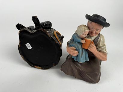 Painted terracotta - Bavaria -
Late 19th...