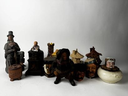 SET of tobacco jars