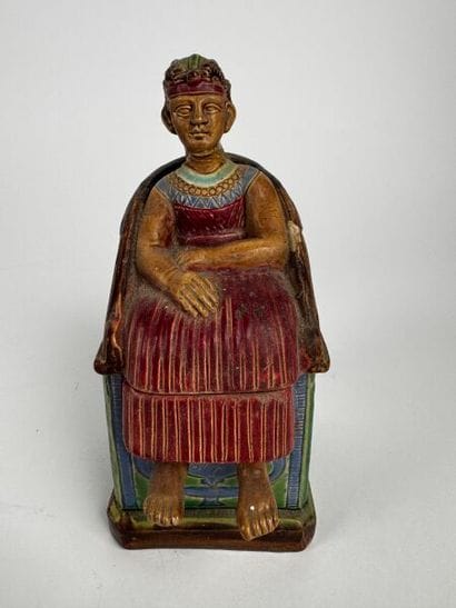 Tobacco jar
Glazed earthenware, late 19th–early...
