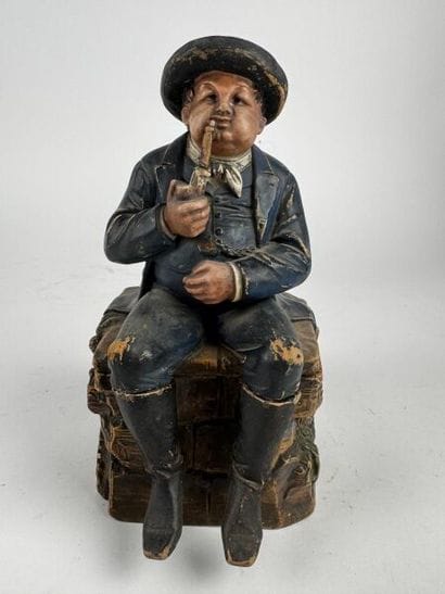 Polychrome terracotta - Bavaria -
Circa 1880.
