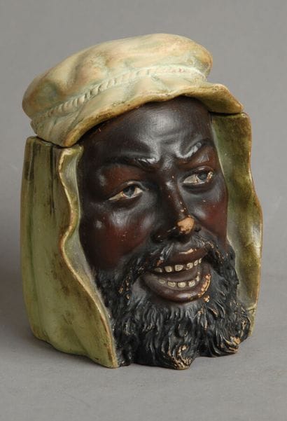 Tobacco jar
Colored and glazed terracotta
Bohemia,...