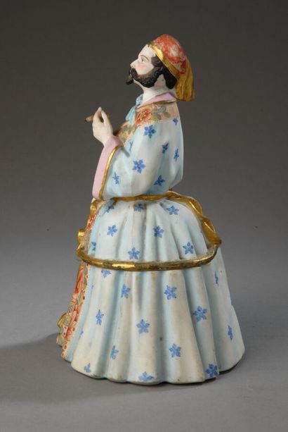 Tobacco Jar
Painted bisque, 19th century
A...