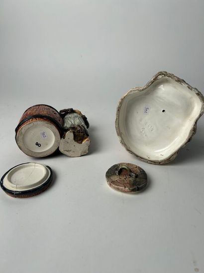 Two tobacco jars 
