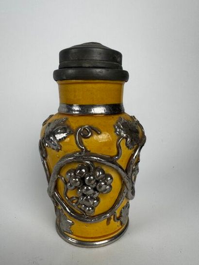 Mid-19th-century Langeais earthenware
Bottle-shaped...