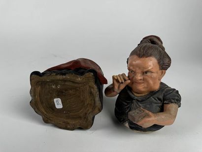 Polychrome terracotta, BB - Bohemia -
Circa...