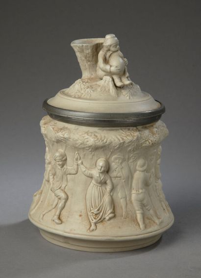 Tobacco Jars
Fine Sarreguemines stoneware,...