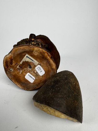 Tobacco jar. Small, well-drawn, and very...