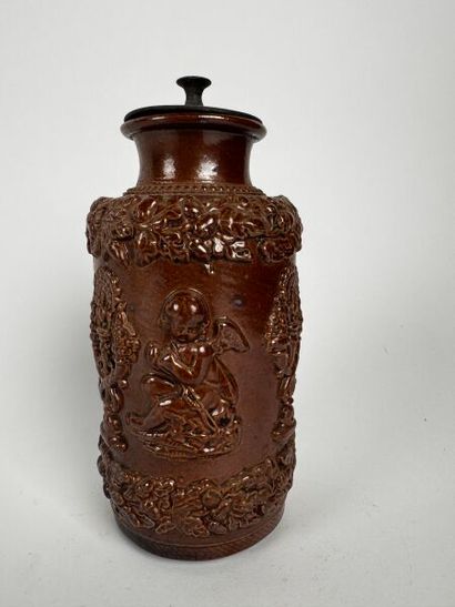Late 19th-century set of glazed stoneware...